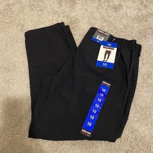 Kirkland Signature travel pants. Size 10. New. Black.